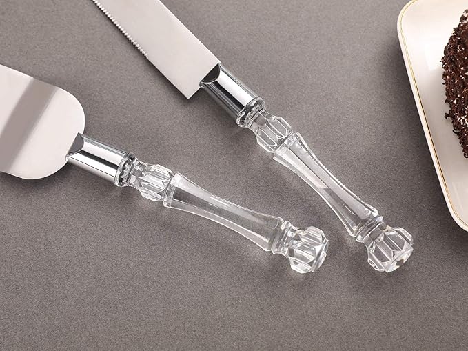 AW BRIDAL Personalized Wedding Cake Knife and Server Set, Bridal Cake Cutting Set Wedding Gift Pie Cutter Cake Knife for Parties Events//DK2201CPP05//
