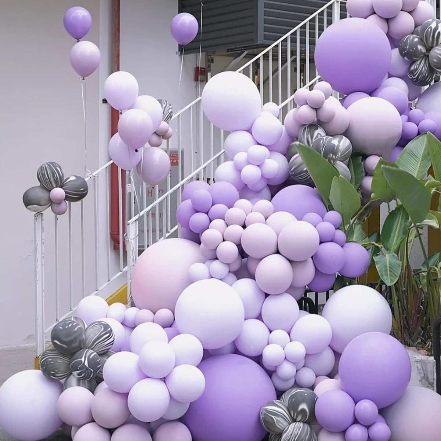 105pcs Pastel Purple Balloons 12inch Party Latex Balloons for Boys Girls Birthday Baby Shower Gender Reveal Wedding Sunflower Party Decorations