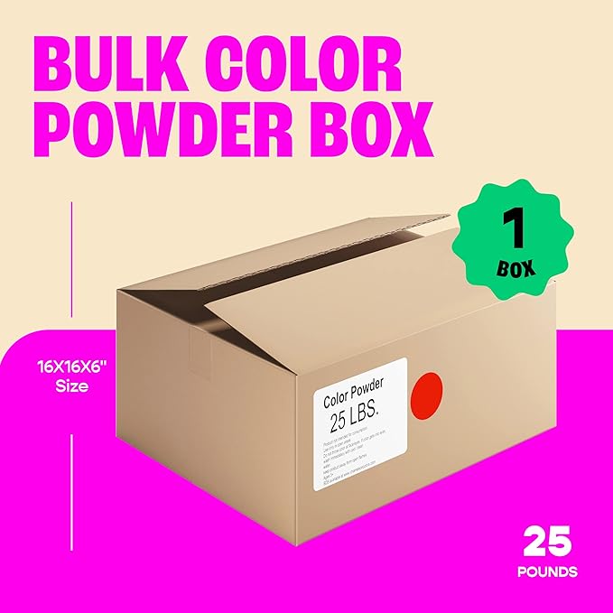 Chameleon Colors 25 lb. Color Powder - 1 Pack - Vibrant Red Color - for 15-20 People - Non-Toxic & Gluten-Free - Great for Holi, Color Wars, Fun Run, Gender Reveal, Summer Camp & More
