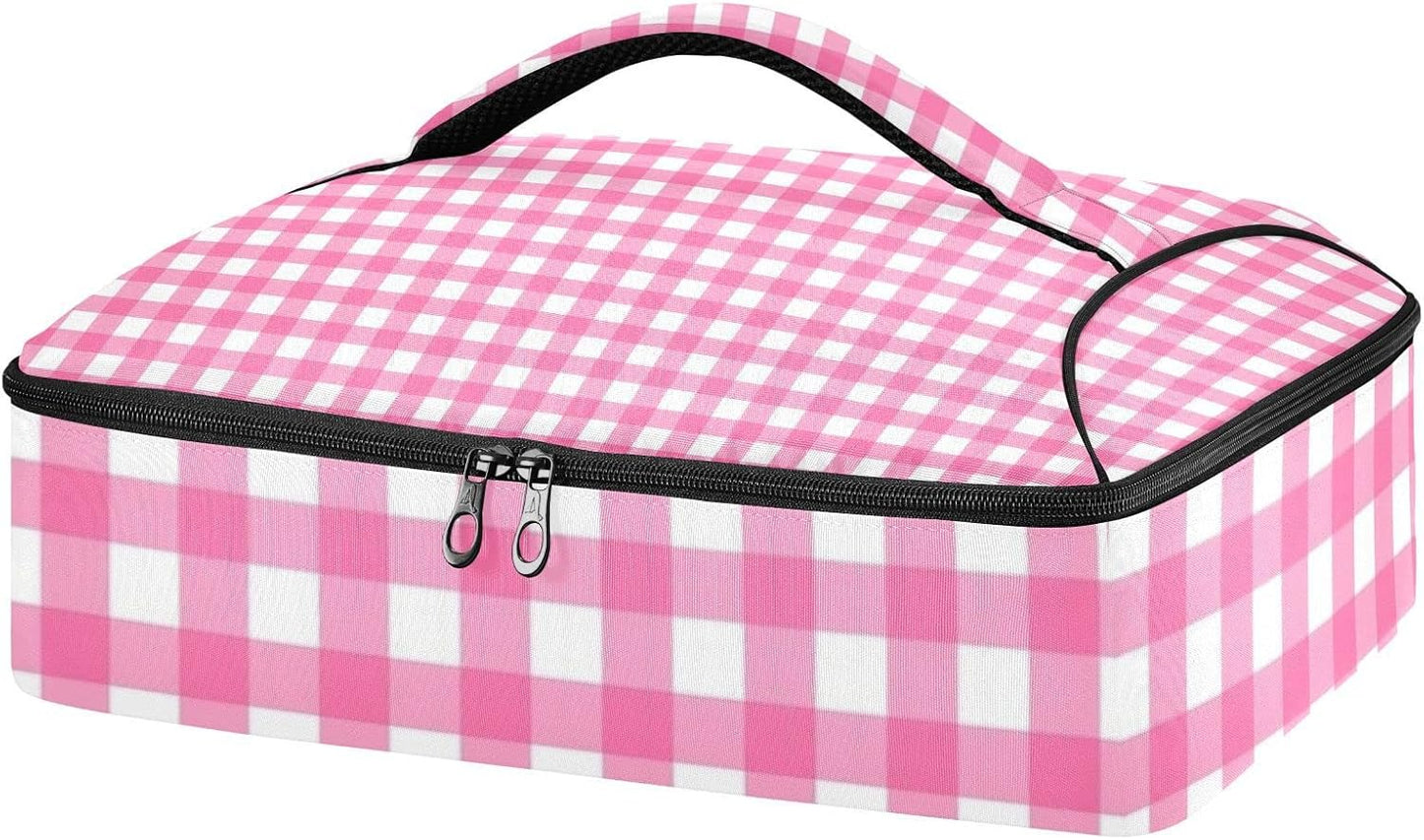 Casserole Carriers for Hot or Cold Food Reusable Casserole Dish Carrier Insulated Thermal Large Capacity Durable Perfect for Party Camping Family Gatherings Yellow Fish