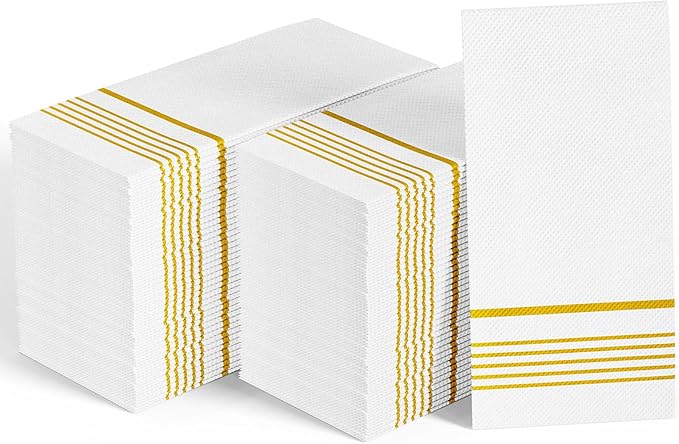 400 Pack Paper Dinner Napkins, Absorbent Paper Napkins, Premium Quality Guest Towels, 2-Ply Disposable Hand Towels for Kitchen, Events, Parties or Events