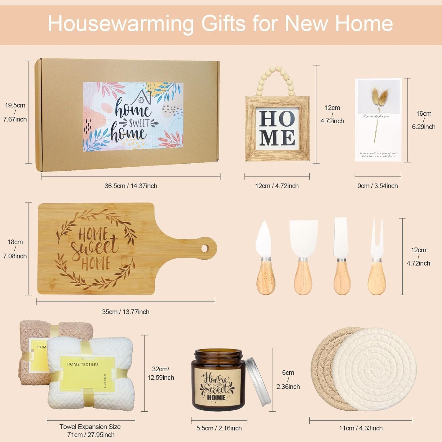 House Warming Gifts New Home, Housewarming Gifts for Women, New Home Gift Ideas, New Apartment Housewarming Welcome Basket, Closing Gift for Home Buyers