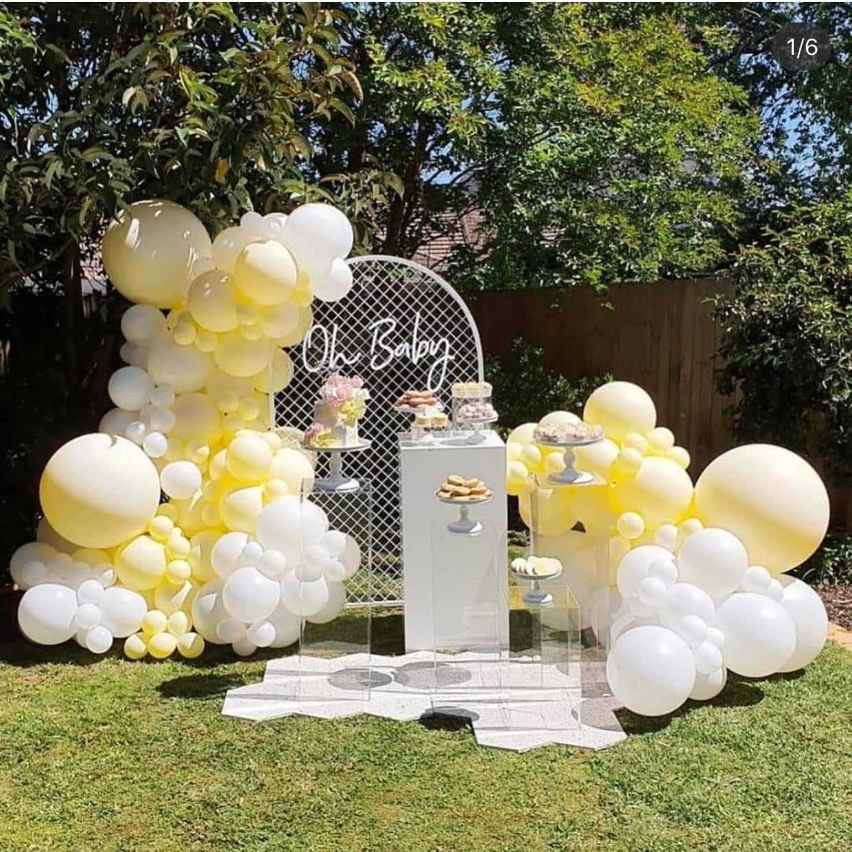 125 PCS Pastel Yellow Latex Balloons, Different Sizes 18 inch 12 inch 10 inch 5 inch Balloon, Great for Spring Birthday Parties, Baby Showers, Easter Celebrations and Balloon Garland Arches