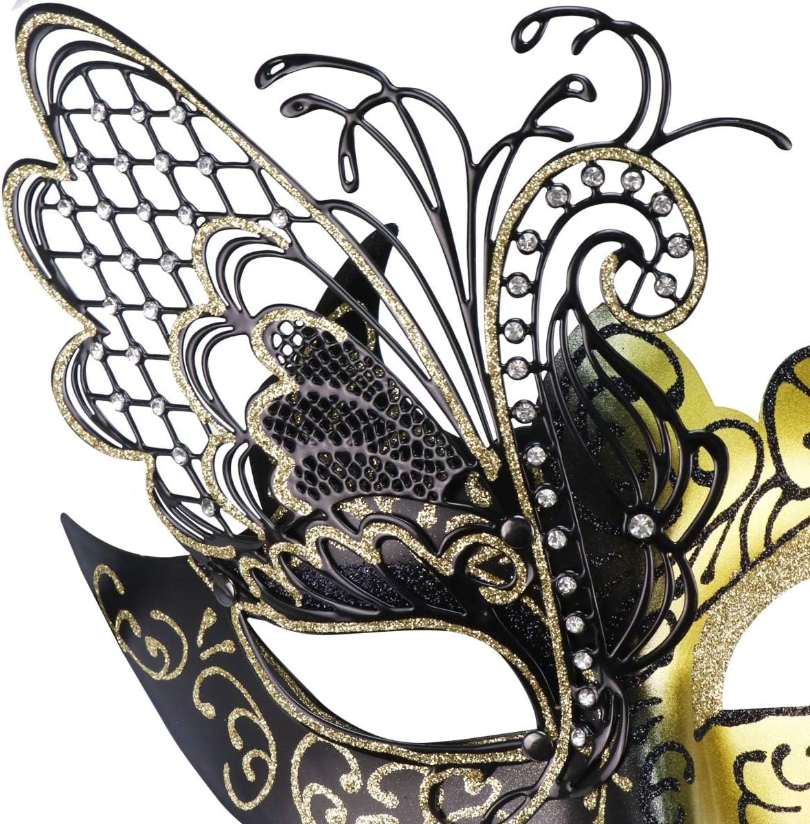 Mysterious Venetian Butterfly Lady Masquerade Halloween Party Mask Evening Prom Ball Mask Bar Costumes Accessory