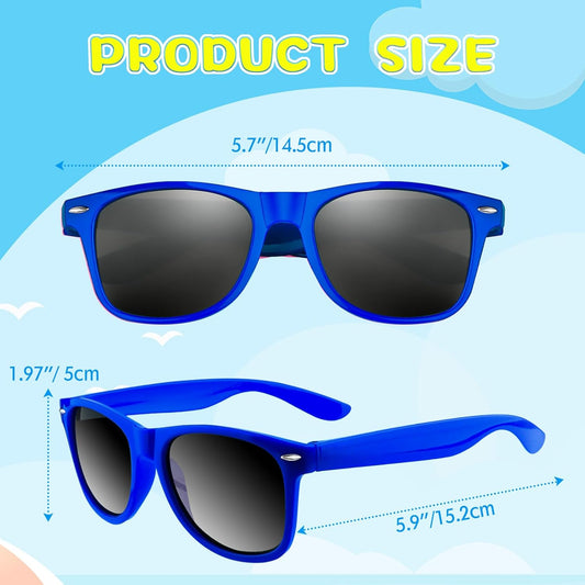 ASTARON 12 Pack Party Sunglasses Bulk Neon Party Favors for Beach Wedding Party Pool Party Supplies