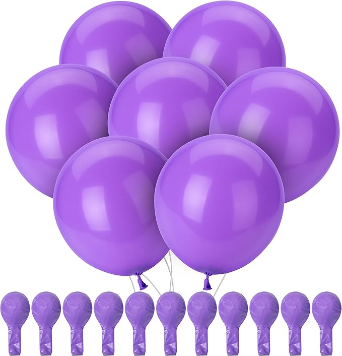 Mr. Pen- Balloons, 12 Inch, 54 Pack, Purple, Party Balloons