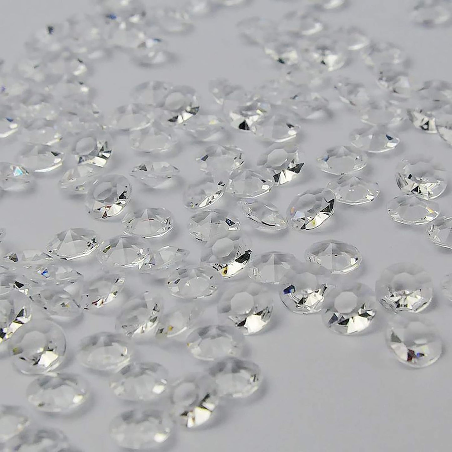 ZKC 4.5mm 10000PCS Clear Crystal Acrylic Diamond Vase Fillers Beads for Wedding Centerpiece Table Scatter Shower Party Vase Beads Decorations