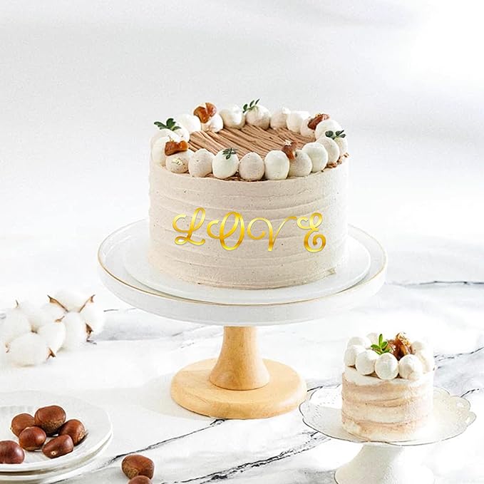 Acrylic Alphabet Cake Topper, DIY Personalized Name Cake Toppers with A-Z Letter Set Gold Cake Topper for Custom Wedding Cake Decorations, Baby Birthday Party Supplies (Style 1)