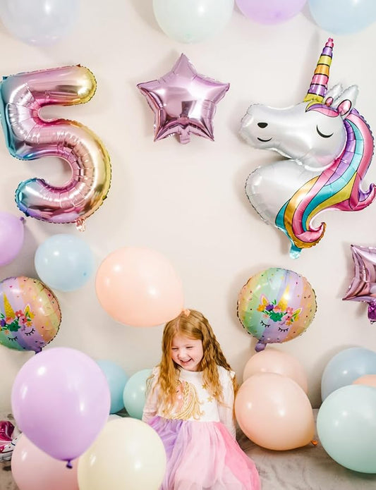 Pastel Balloons, 12 Inch Easter Balloon, 60 Pcs Pastel Rainbow Balloons Assorted Colors for Easter, Unicorn Party, Rainbow Party, Baby Shower,Spring Birthday, Wedding Decorations