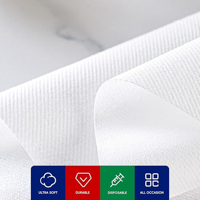 480 Count Disposable Hand Towels, Linen Feel Bathroom Hand Napkins, Soft And Absorbent Paper Napkin for Guest, Disposable Guest Towels for Kitchen, Parties, Weddings