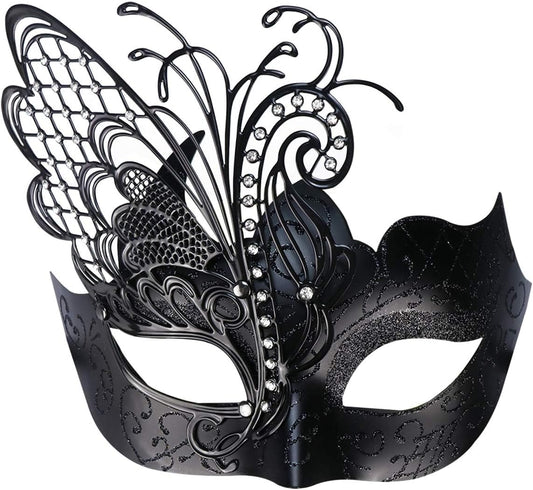 Mysterious Venetian Butterfly Lady Masquerade Halloween Party Mask Evening Prom Ball Mask Bar Costumes Accessory