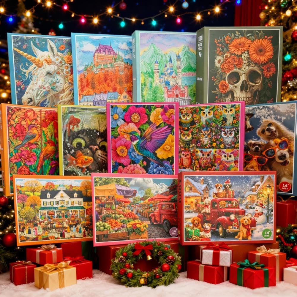 Stillwater Fortress 1000-Piece Jigsaw Puzzle for Adults – Challenging Castle Landscape Art, Premium Matte Finish, 27.56 x 19.68 Inches, Perfect for Game Nights