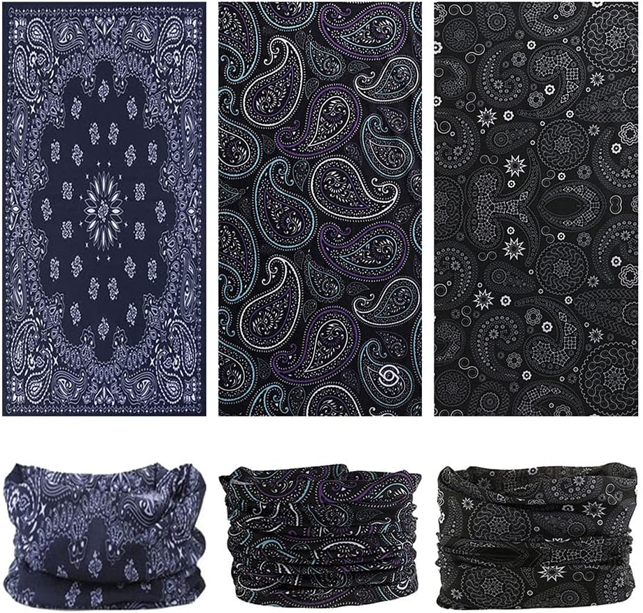 Headband Neck Gaiter Head Wrap Headwear Face Mask Magic Scarf Bandana for Men and Women