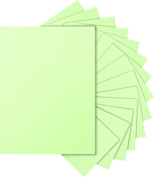 40 Sheets Light Green Cardstock 8.5 x 11 Craft Paper, 200gsm/75lb Heavyweight Paper Card Stock for Christmas, DIY Cards Making, Greeting Cards, Wedding Invitations
