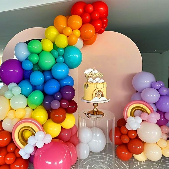 18 Inch Big Balloons Assorted Colors, 30Pcs Large Latex Rainbow Balloon Colorful Party Balloons for Baby Shower, Wedding, Christmas, Happy Birthday Decorations, Kindergarten Graduation