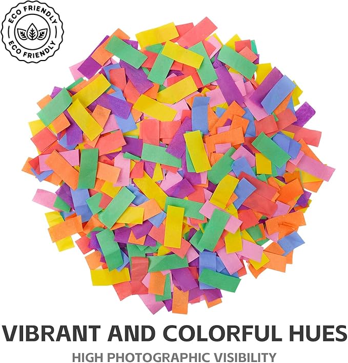 12 InchConfetti Biodegradable [6 Pack Confetti Cannons | Multicolor Confetti Poppers for Wedding Celebration, Birthday PartyChristmas Eve and New Year Celebration Give a Gift(black)