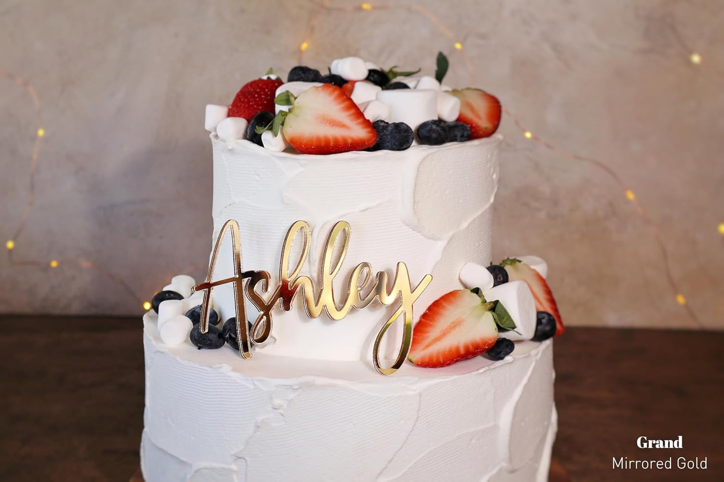 Custom Cake Name Sign | Acrylic Cake Name Plaque | Personalized Cake Name Plate Plaque | Cake Letters | Cake Decoration for Birthday BabyShower Wedding