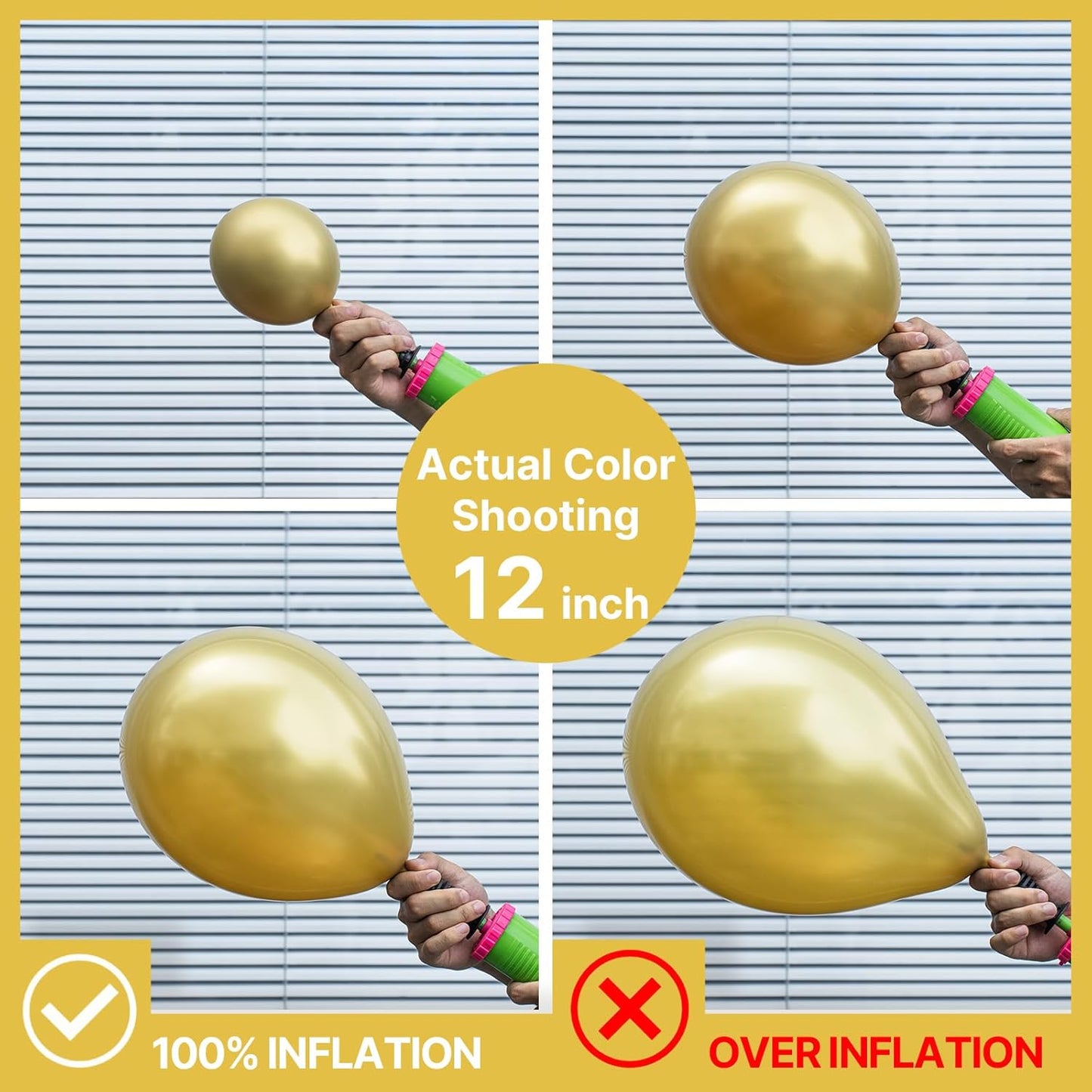 PartyWoo Metallic Gold Balloons 50 pcs 5 Inch Small Mini Light Gold Balloons for Graduation Baby Shower Gender Reveal Christmas Wedding New Year Anniversaries Birthday Party Decorations Gold-G129