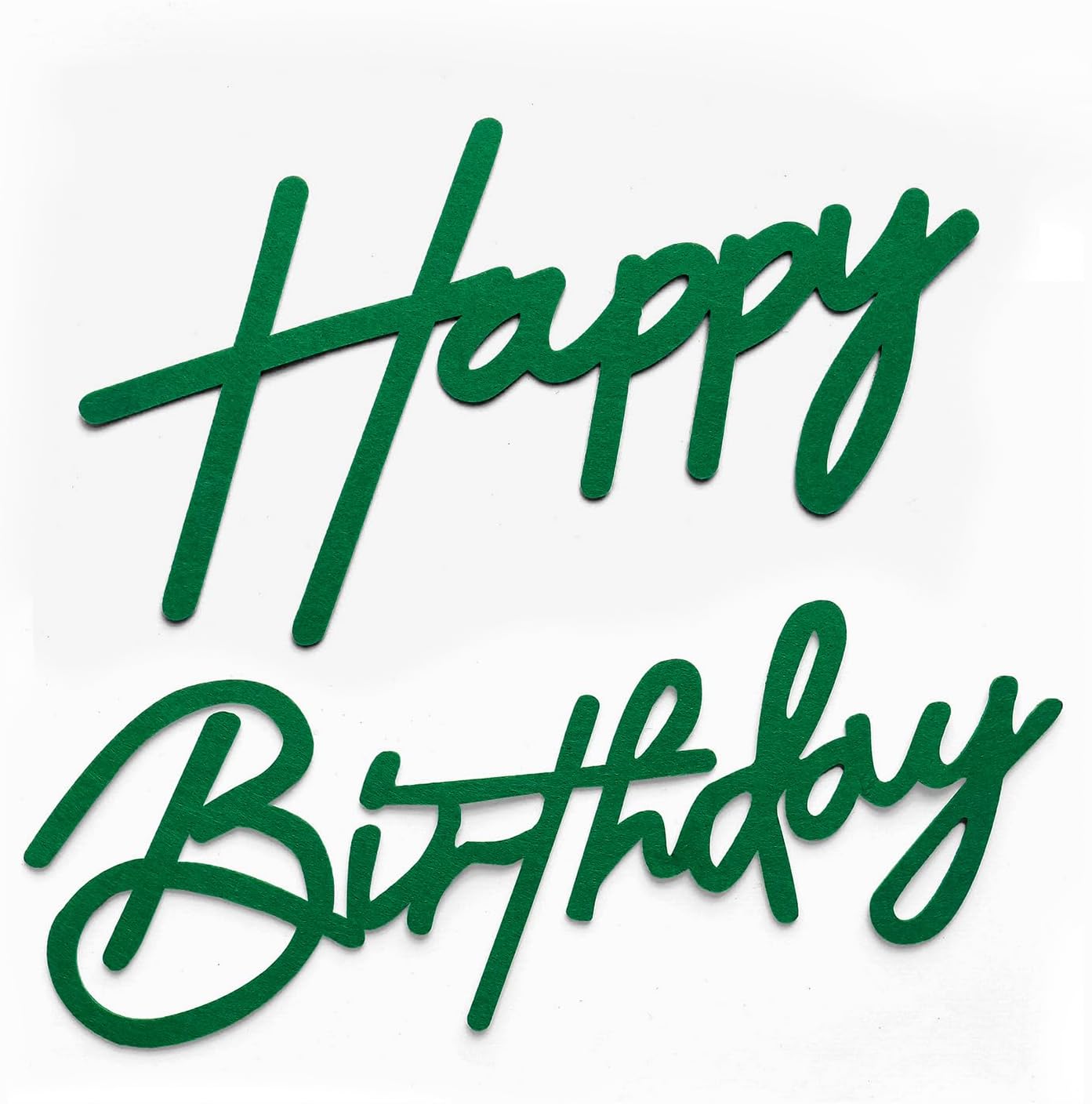 Green Happy Birthday Sign for Backdrop - Felt Happy Birthday Letters for Balloon Arch Party Wall Decor Large Sign for Boys Girls Women Party Baby Shower Decorations