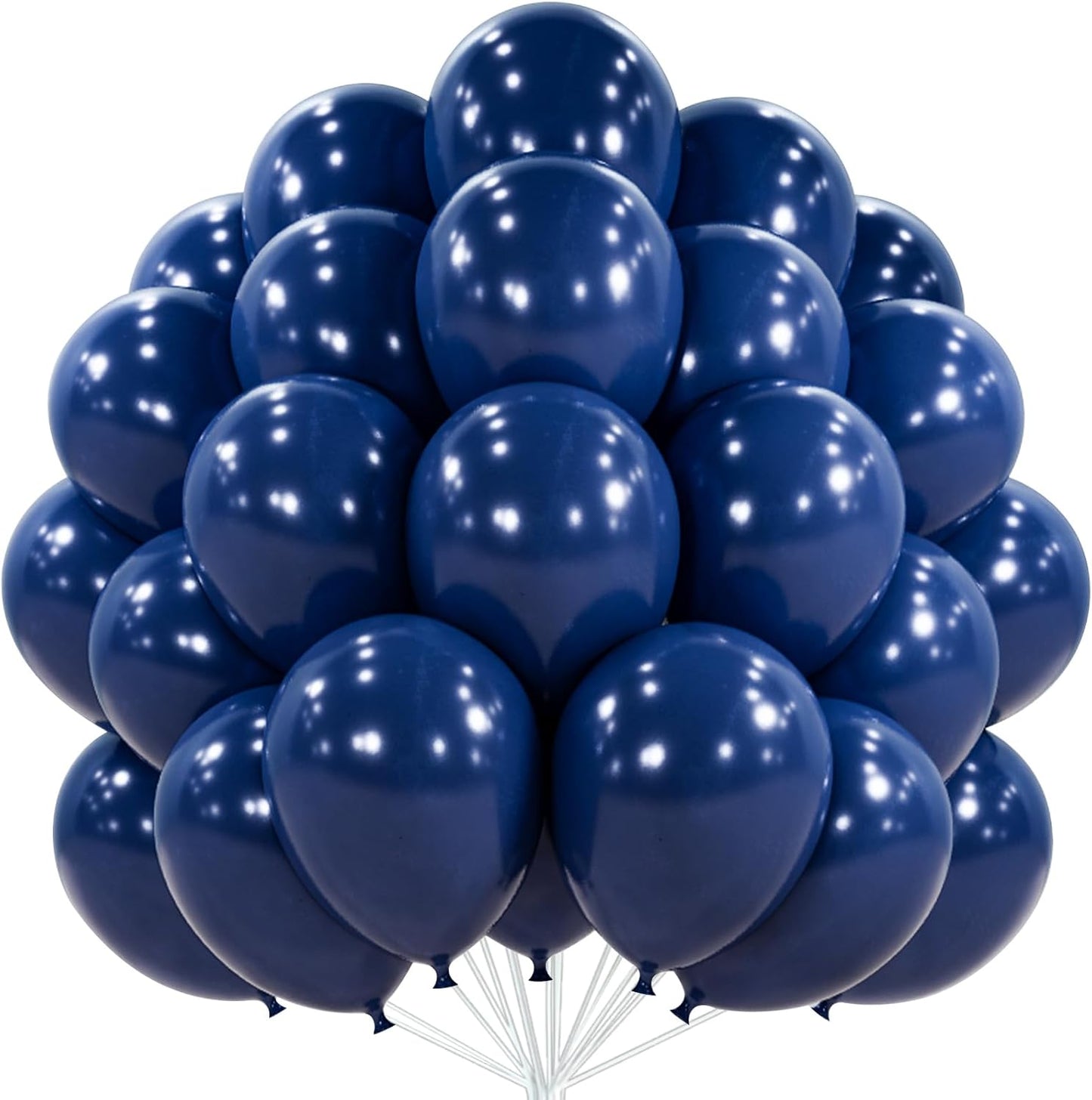 PartyWoo Pearl Navy Blue Balloons, 101 pcs 12 Inch Navy Blue Balloons, Navy for Balloon Garland or Arch as Party, Birthday Decorations, Royal Baby Shower Decorations, Blue-Z90