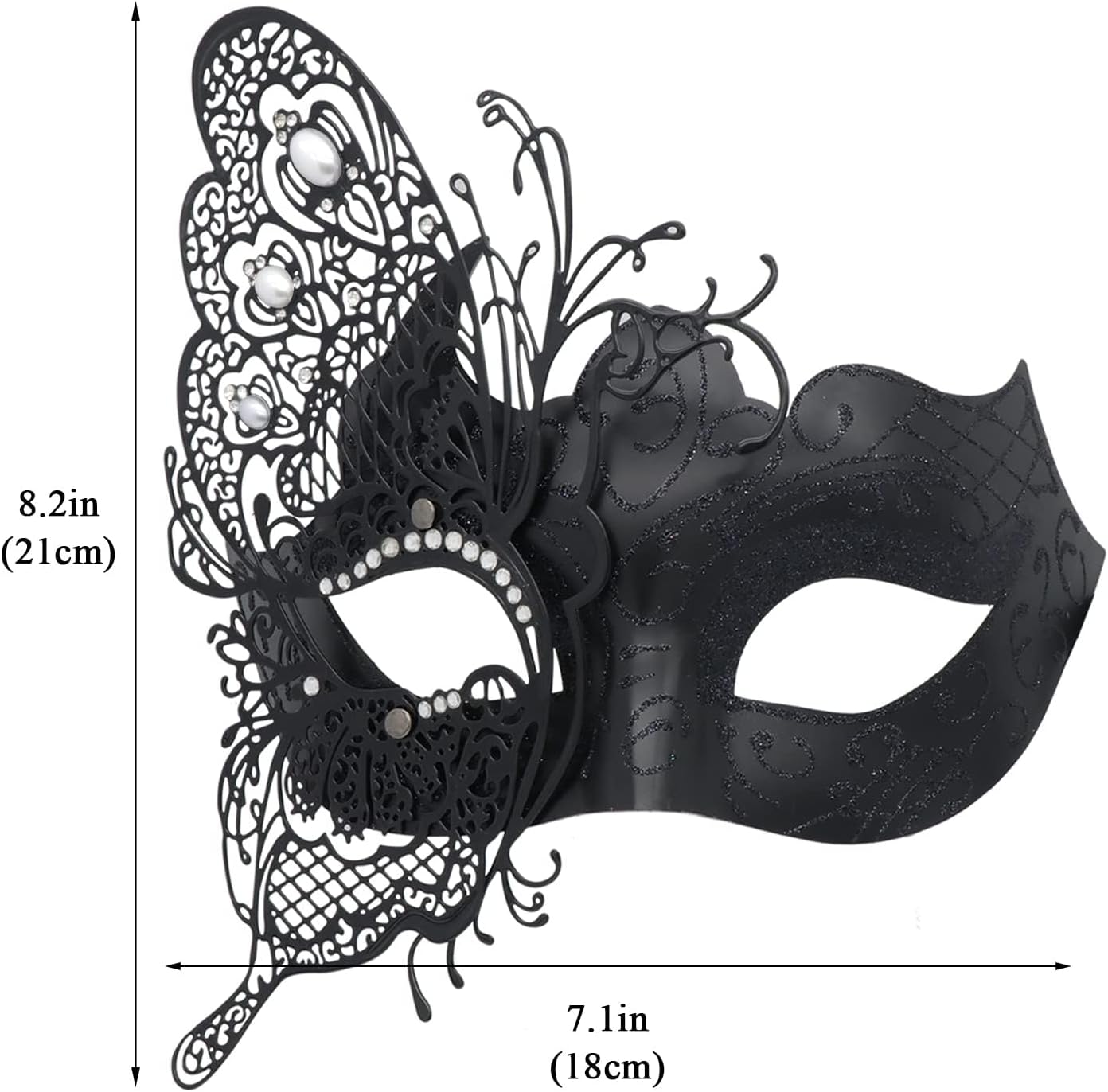 Mysterious Venetian Butterfly Lady Masquerade Halloween Party Mask Evening Prom Ball Mask Bar Costumes Accessory