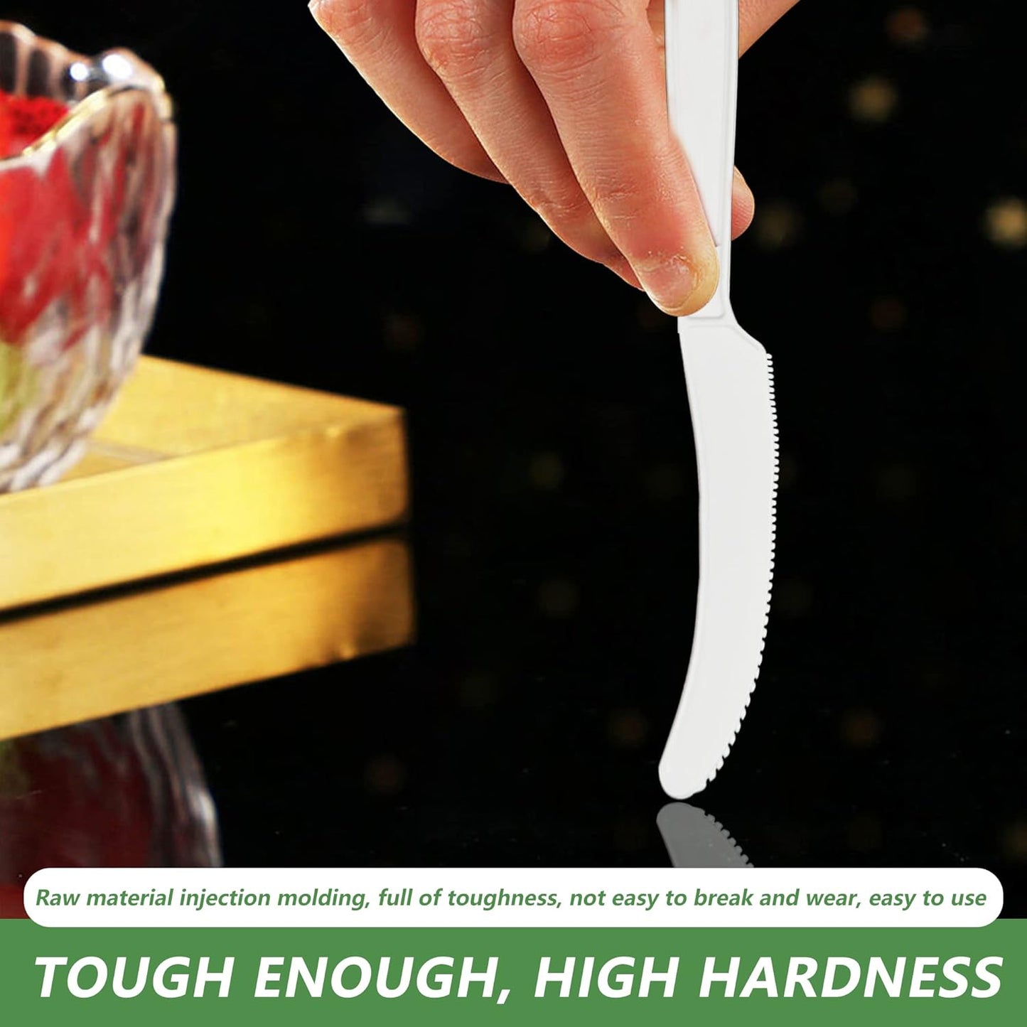 Compostable Forks,300 Disposable Forks for Party,Large Biodegradable Forks Eco Friendly Durable and Heat Resistant,Alternative to Plastic Forks