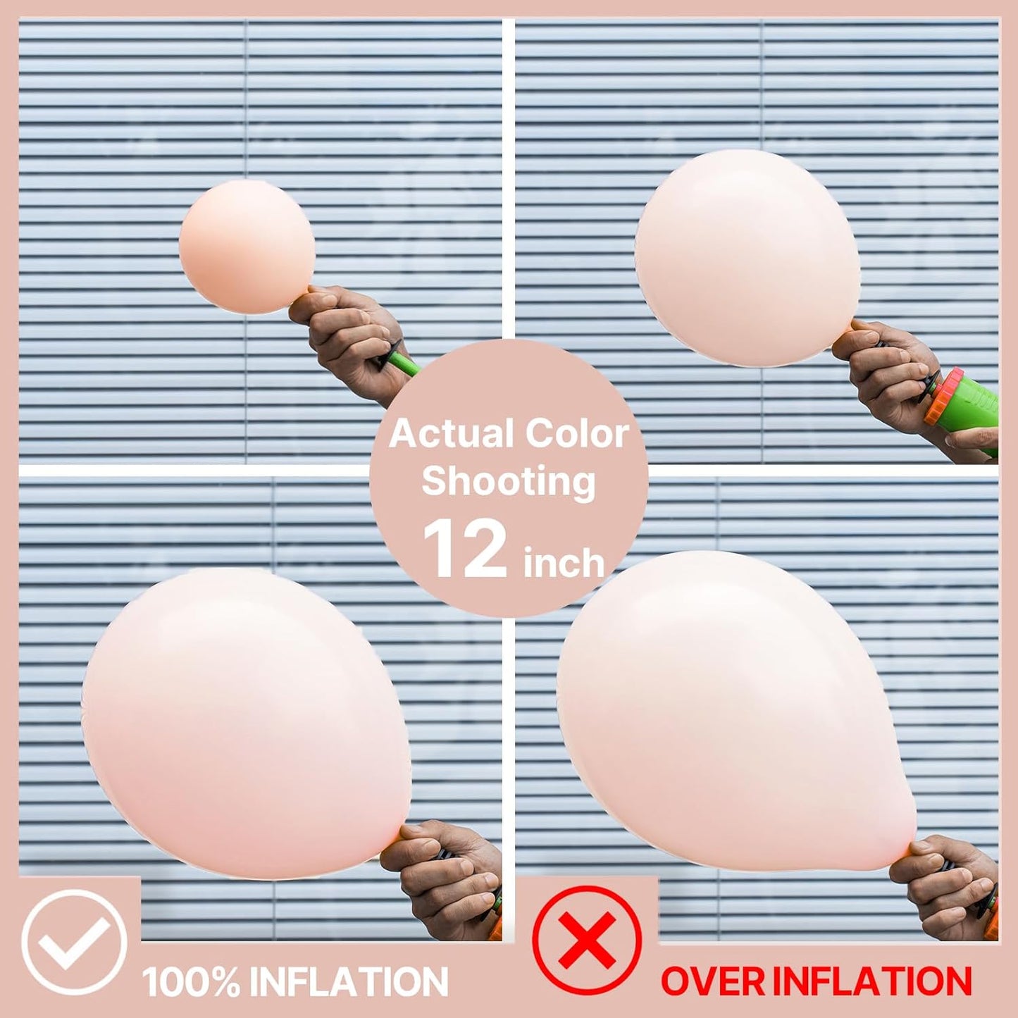 PartyWoo Pastel Orange Balloons 100 pcs Different Sizes of 36 18 12 10 5 Inch Baby Pale Light Pink Peach Latex Balloon Arch Kit Garland for Wedding Baby Shower Birthday Party Decorations Orange-Q02