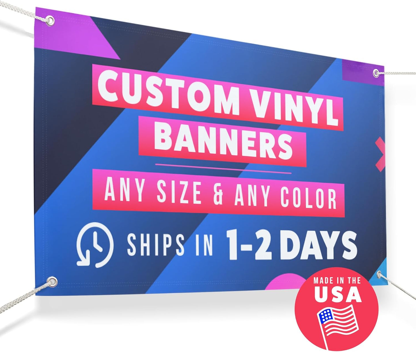 Personalized Vinyl Banner – Vinyl Printed Customizable Banner for Indoor and Outdoor Use (3'x6')