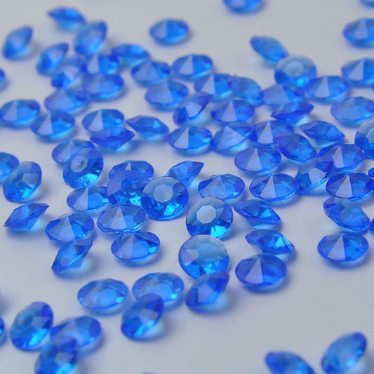 ZKC 4.5mm 10000PCS Light Blue Crystal Acrylic Diamond Vase Fillers Beads for Wedding Centerpiece Table Scatter Shower Party Vase Beads Decorations