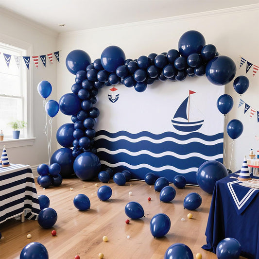 Navy Blue Balloons Latex Party Dark Blue 160 Pack 5 inch Round Navy Balloons for Wedding Graduation Birthday Party Backdrop Decorations