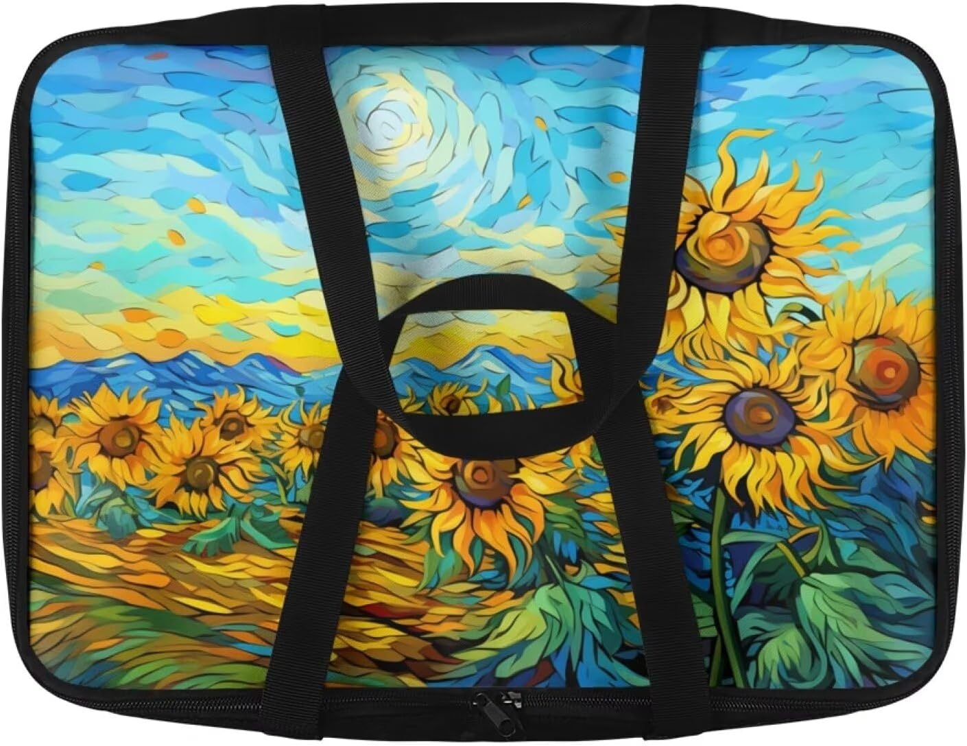 Sunflower Print Insulated Casserole Carriers for Hot or Cold Food - Fits 11 x 15 or 9 x 13 Baking Dish