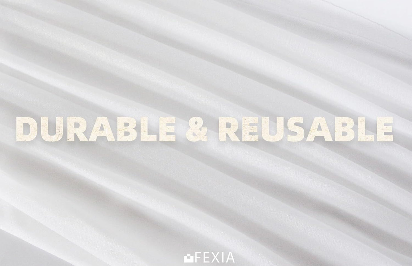 FEXIA White Chiffon Table Runner Sheer Sparkling Chiffon Fabric Bridal Party Romantic Baby Shower Wedding Reception Decorations 29x118 Inches