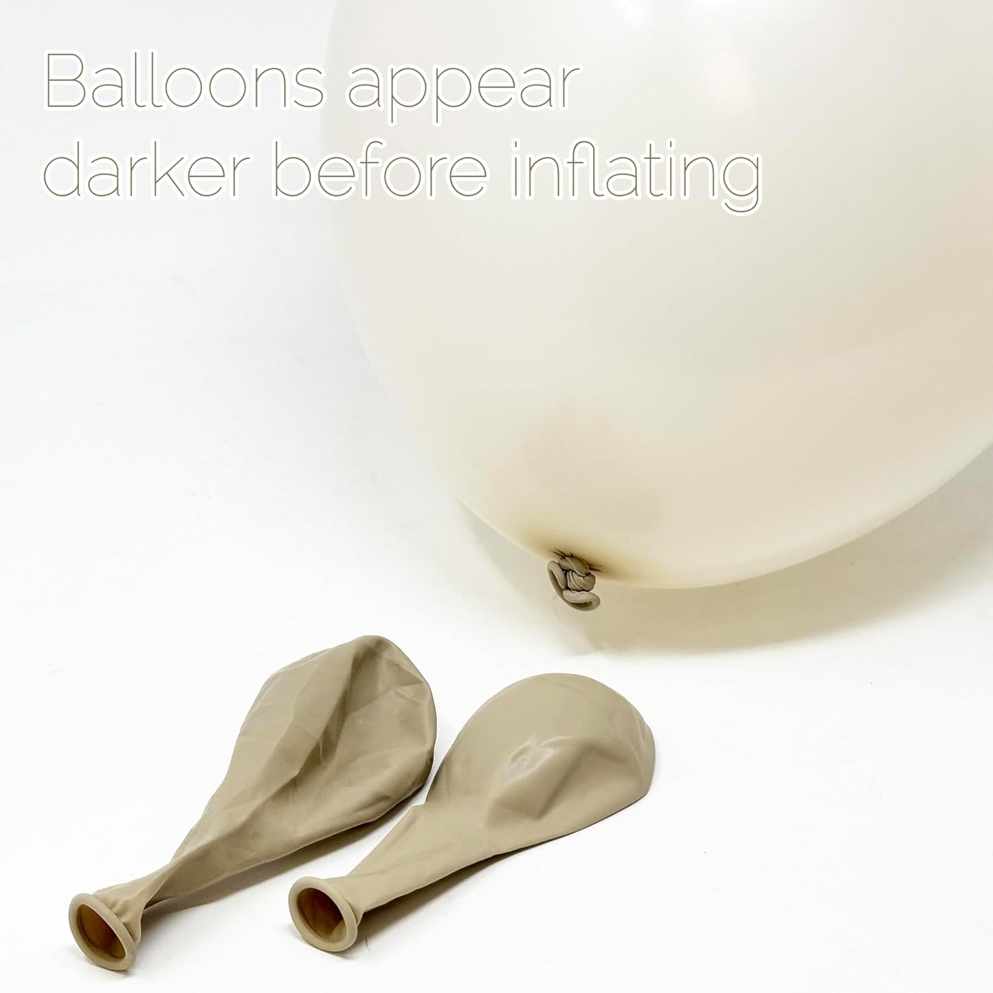 Allgala Helium Grade Latex Balloons - Bulk Balloon Pack | Ideal for Birthday Party Decorations, Gender Reveal, Thanksgiving | Thick and Strong Colored Balloons for Events | 50 pcs 12" - Retro White