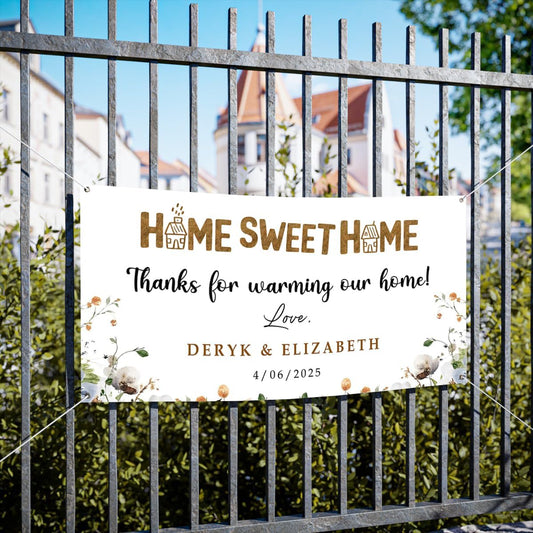 Personalized Housewarming Party Welcome Banner Decorations Double Sided Printing And Various Sizes #11