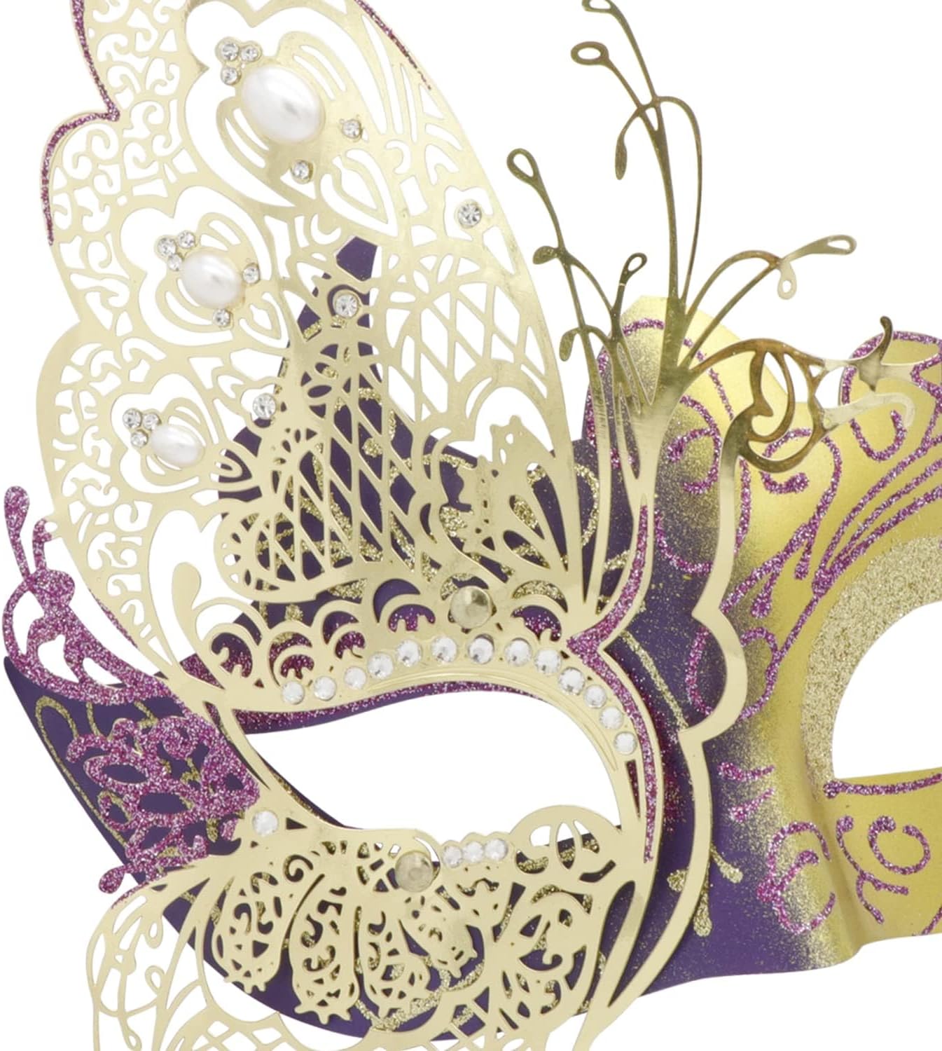 Mysterious Venetian Butterfly Lady Masquerade Halloween Party Mask Evening Prom Ball Mask Bar Costumes Accessory