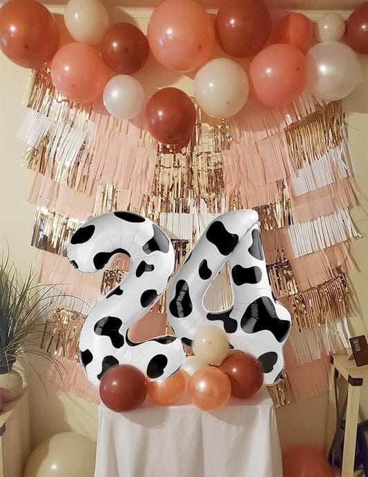 Number 6 Balloon 40 Inch, 6 7 Six Seven Birthday Decorations, 6th Birthday Balloon for Boy Girl, White Black 16 60 61 65 Numbers Balloons Graduations Anniversary Supplies