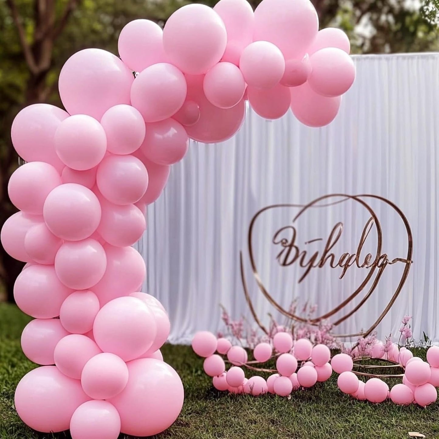 Pink Latex Balloons, 150pcs 5 inches Round Helium Light Pink Balloons for Birthday Baby Shower Wedding Valentine's Day Gender Reveal Birthday Party Decorations