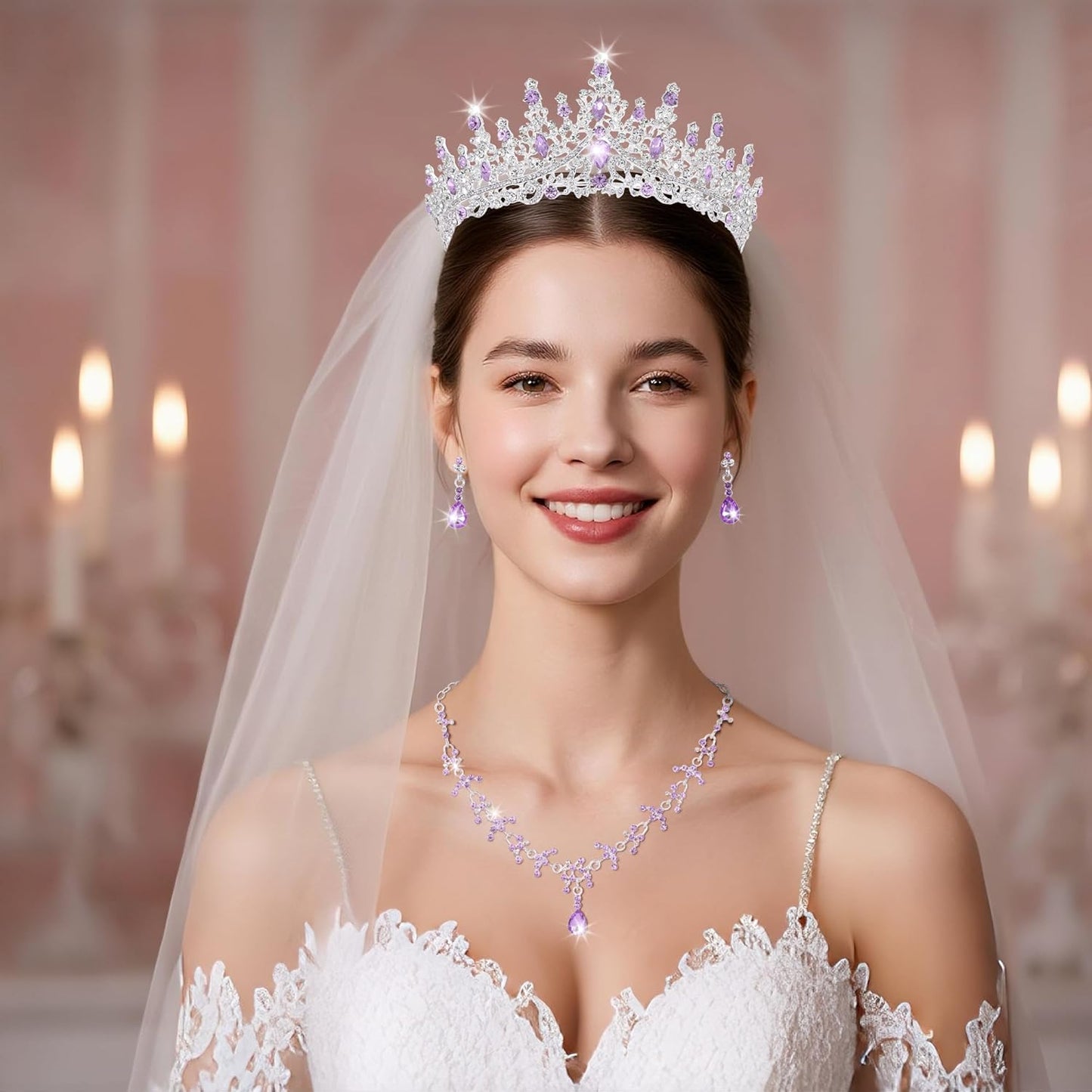 Kamirola Crystal Crowns and Tiaras Headband for Girl or Women Birthday Party Wedding Prom Bridal Halloween Christmas （TR19）