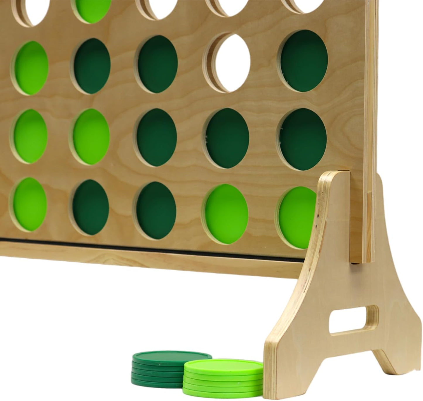 Tailgating Pros Premium Giant Four in a Row with Carrying Case - Jumbo Oversized Outdoor Yard Game - Connect Multiple Pucks in a Row to Win - Many Puck Colors Available!