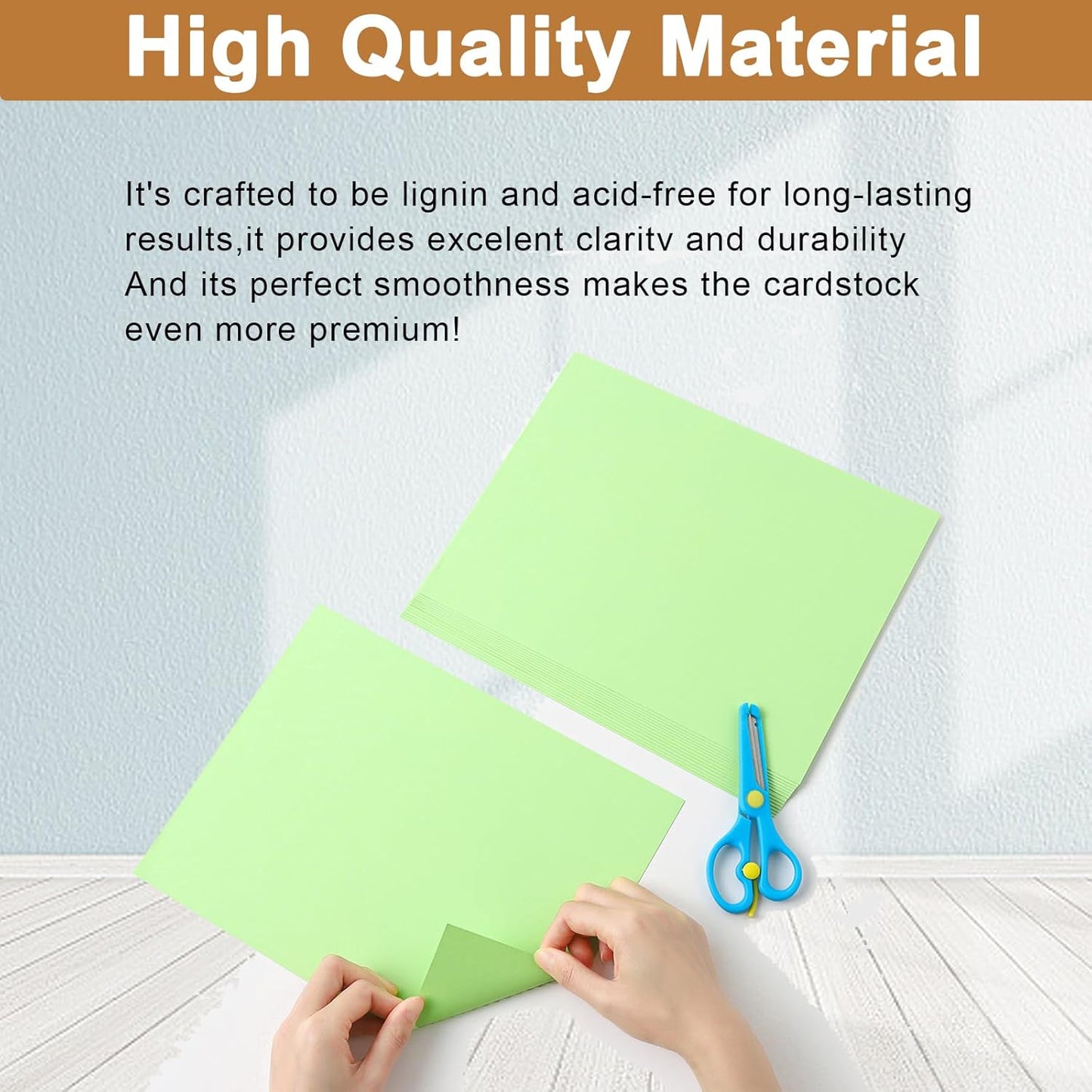 40 Sheets Light Green Cardstock 8.5 x 11 Craft Paper, 200gsm/75lb Heavyweight Paper Card Stock for Christmas, DIY Cards Making, Greeting Cards, Wedding Invitations