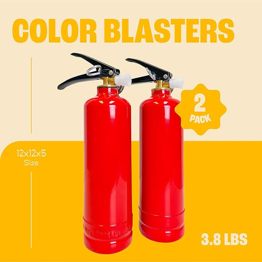 Chameleon Colors Color Blasters, Gender Reveal Fire Extinguisher, Gender Reveal Smoke Bombs, Powder Cannon, Smoke Blaster, War and Holi Color Blaster, 2 Yellow Blasters