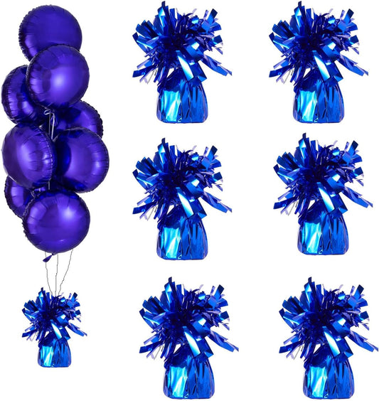 balloon weights are perfect for parties, birthdays, weddings. Each pack includes 6PCS durable weights that easily decorate balloons and elevate any celebration. (Dark Blue)