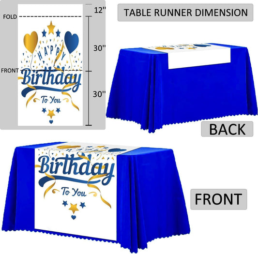 Custom Table Runner, Customize Tablecloths with Business Logos or Your Text and, Personalize DIY The Tablecloth with Your Image, Suitable for Birthday, Party, Wedding, Holiday Decorati