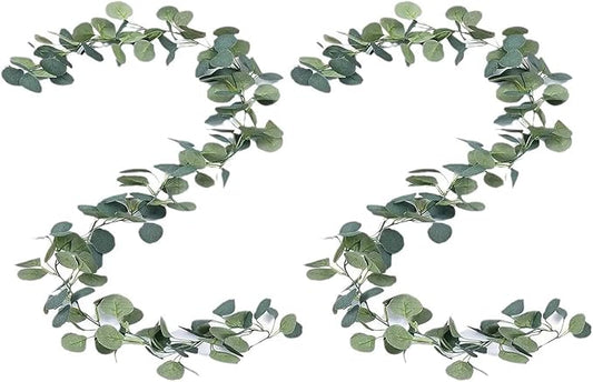 Artificial Eucalyptus Garland Faux Silk Leaf Décor Anniversary Engagement Party Wedding