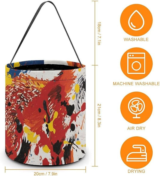 Halloween Candy Bucket - Fox Art Trick Or Treat Candy Bag, Gift Bag for Party Favor Supplies