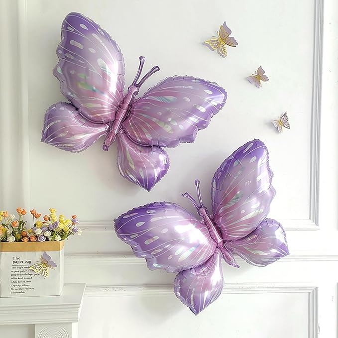Mothers Day Decoration,160Pcs Pastel Purple Yellow Balloon Garland Arch Kit,with Butterfly,Teapot,Happy Mother's Day Foil Balloons,for Mother's Day Mom Birthday Garden Tea Party Decorations