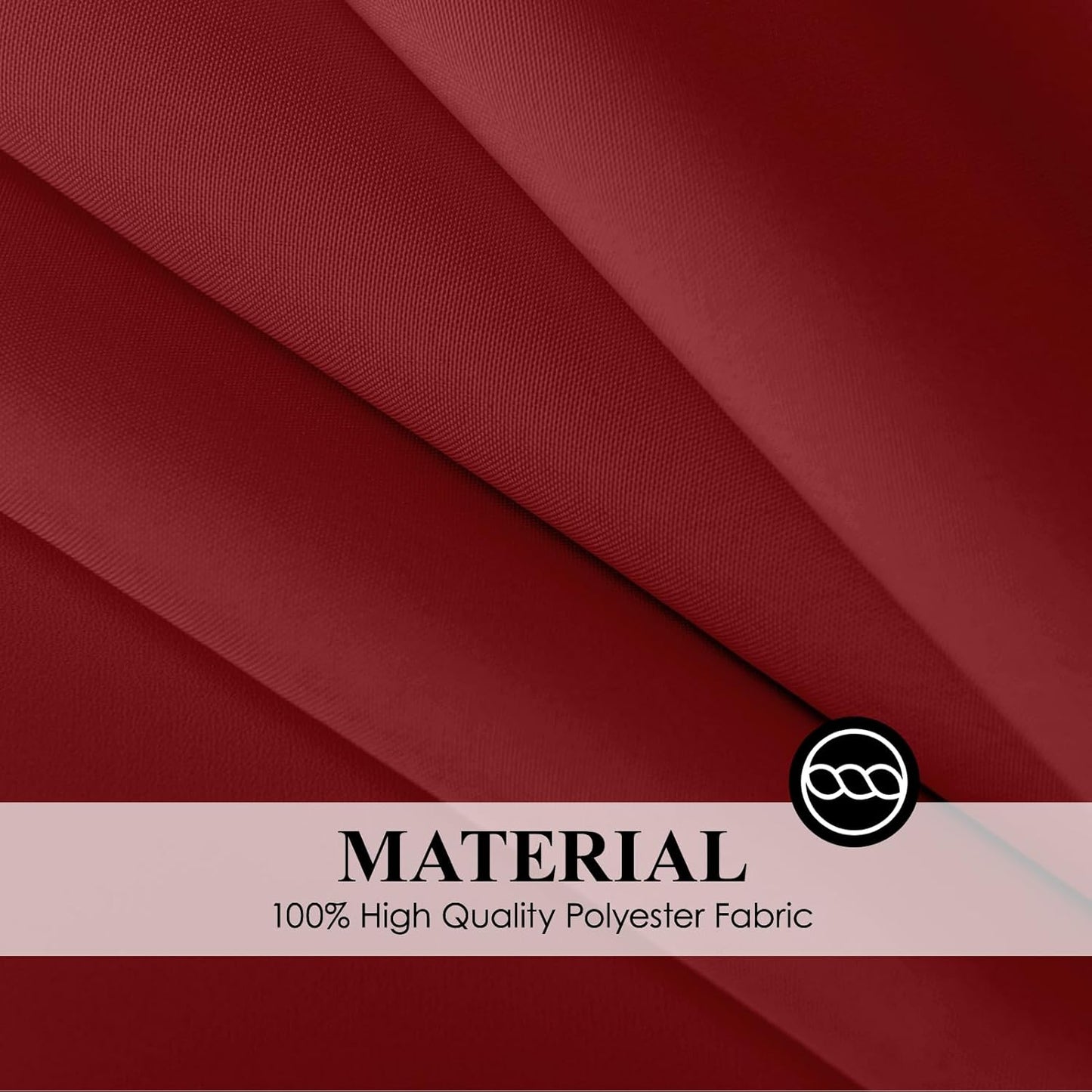 Rectangle Tablecloths 90x132 Inch 2 Pack Red Tablecloth Washable Decorative Linen Polyester Table Cloths for Dining Table Banquets Buffet Parties and Wedding