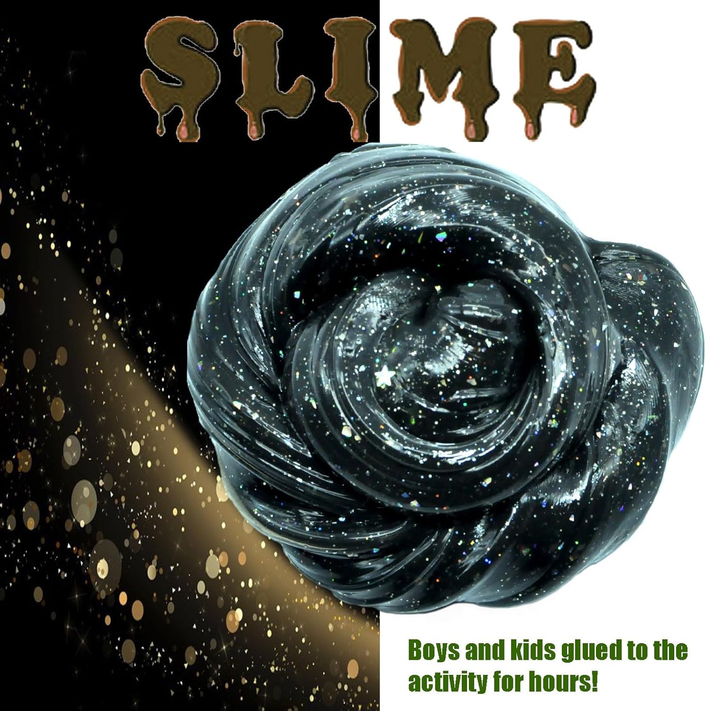 24 Pack Galaxy Star Slime,Party Favor for Kids Girls & Boys,Non Sticky, Stress & Anxiety Relief, Wet, Super Soft Sludge Toy,Birthday Gifts for Kids Girl and Boys, Easter Egg Filling Stuffers