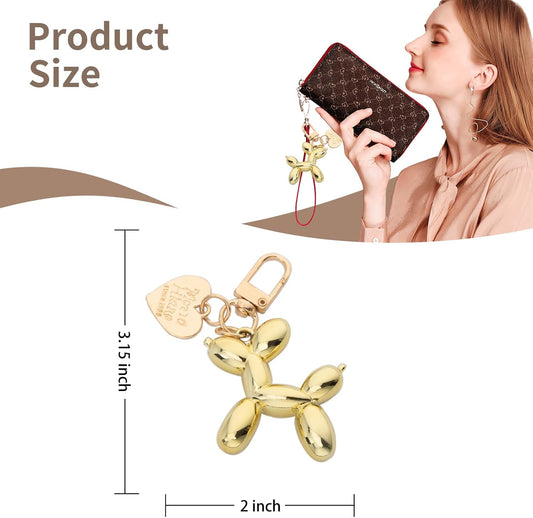 Balloon Dog Keychain Cute Bag Charm Handbag Purse Key Accessories