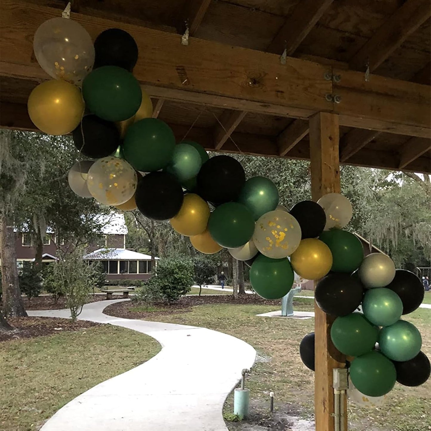 Green Black Balloons Metallic Green Silver Balloons for Graduation Party Decorations Jungle Wild Theme Birthday Decor 60PCS 12INCH Green Black Silver Helium Latex Balloons